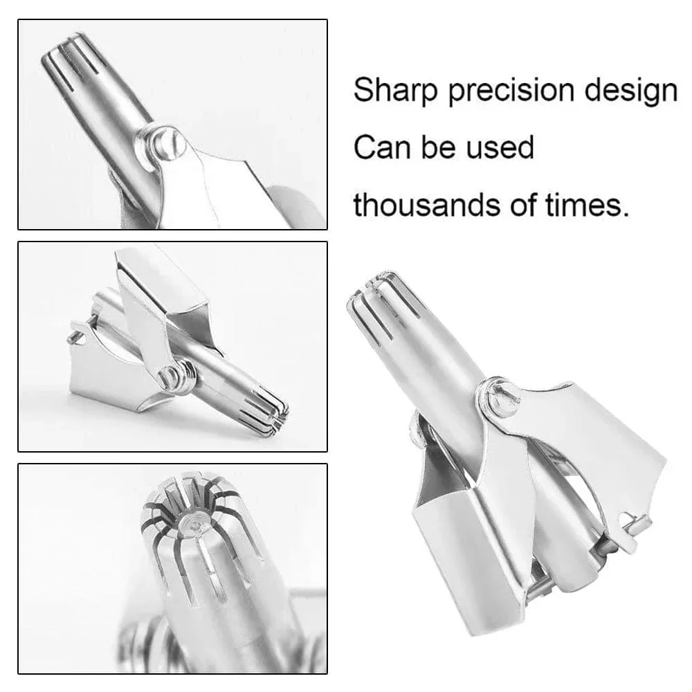 Nose Hair Trimmer for Men Stainless Steel Manual Trimmer - Image 7
