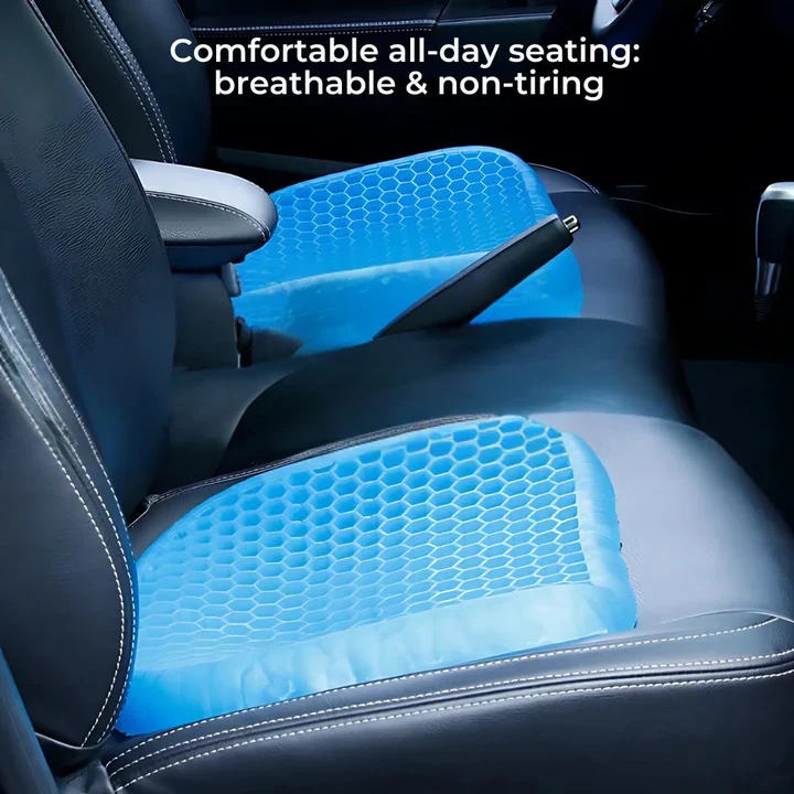 Orthopedic Gel Seat Cushion | Pressure Relief - Tailbone Pain - Lower Back Support - For Office Chair - Car - Wheelchair Use - Image 5