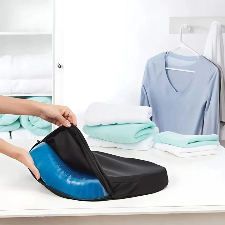 Orthopedic Gel Seat Cushion | Pressure Relief - Tailbone Pain - Lower Back Support - For Office Chair - Car - Wheelchair Use - Image 6