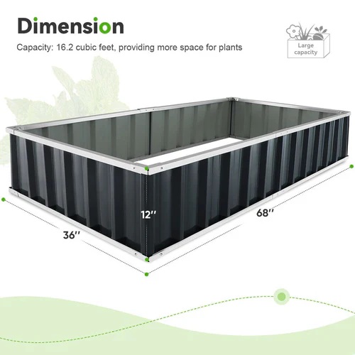 Outdoor Flower Vegetable Raised Garden Bed - Image 4