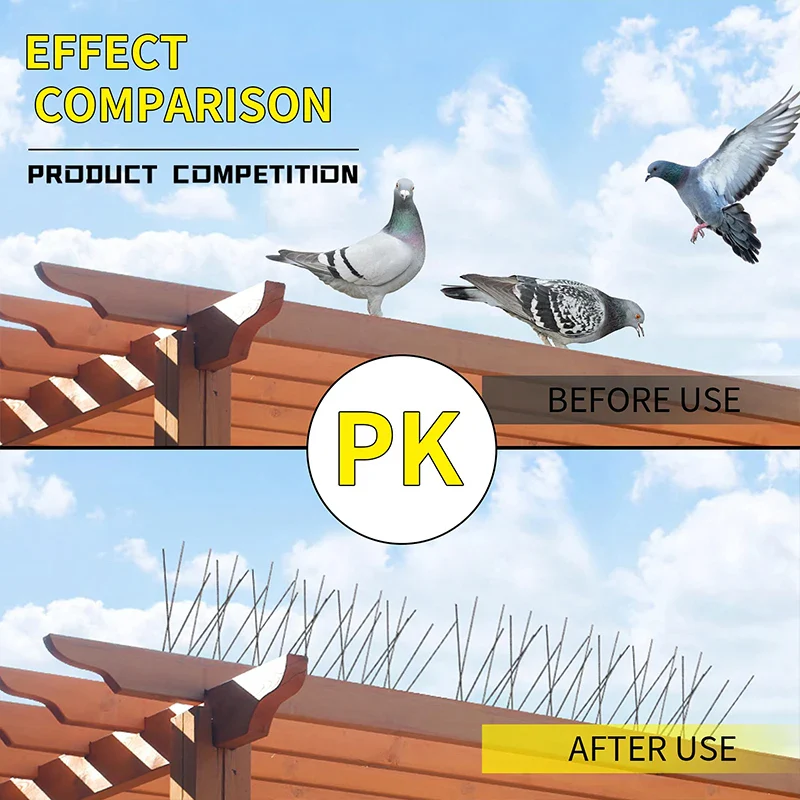 Outdoor Stainless Bird Repeller Spikes - Image 3