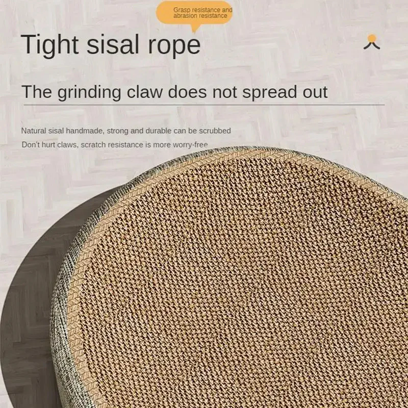 Oval Sisal 2 in 1 Cat Scratcher Bed - Image 2