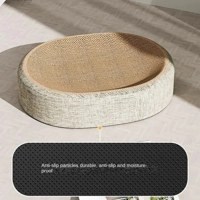Oval Sisal 2 in 1 Cat Scratcher Bed - Image 3