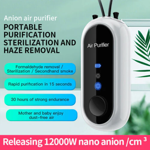 Personal Mini Air Purifier Necklace | Wearable Air Purifier with USB Charging - Image 11