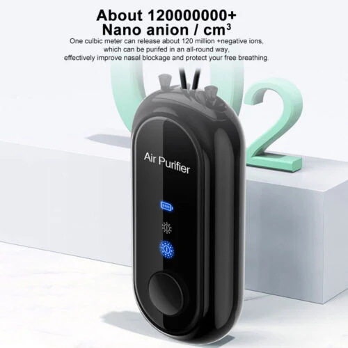 Personal Mini Air Purifier Necklace | Wearable Air Purifier with USB Charging - Image 7