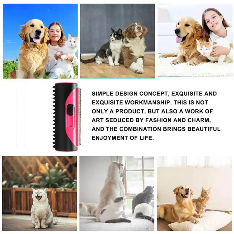 Pet Hair Removal Brush - Deshedding Brush for Dogs & Cats - Image 2