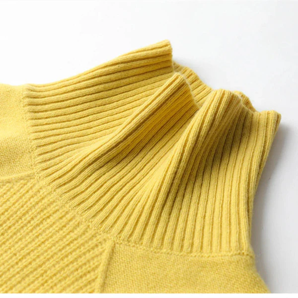 Plain Cashmere Roll Neck Sweater - Image 7