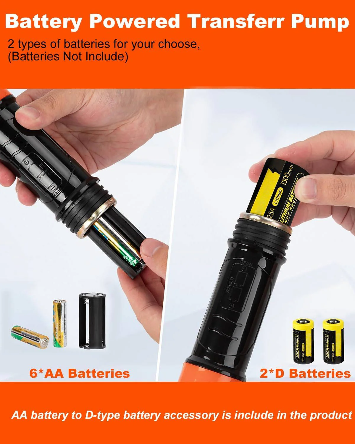 Portable Electric Siphon Pump For Gas, Fuel, Diesel, Water Transfer - Image 3