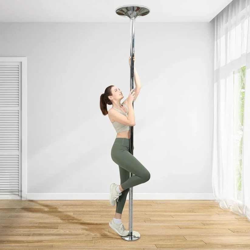 Portable Home Fitness Spinning Dance Pole 1.7in - Image 2