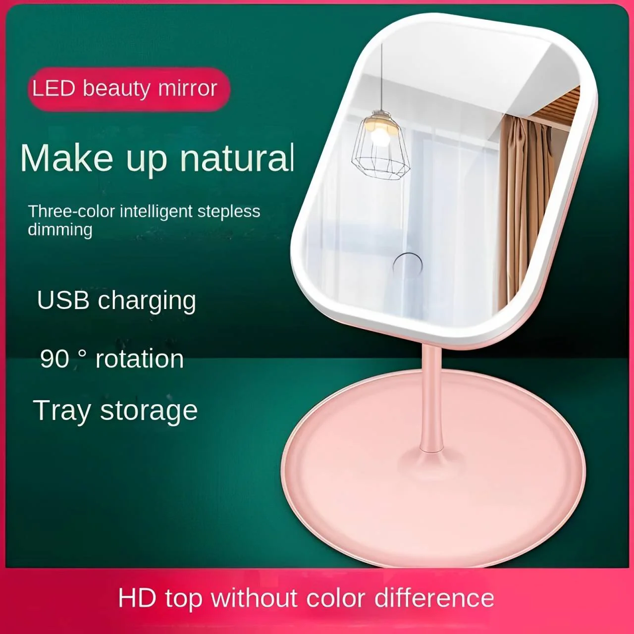 Portable Makeup Mirror with Lights - Image 4