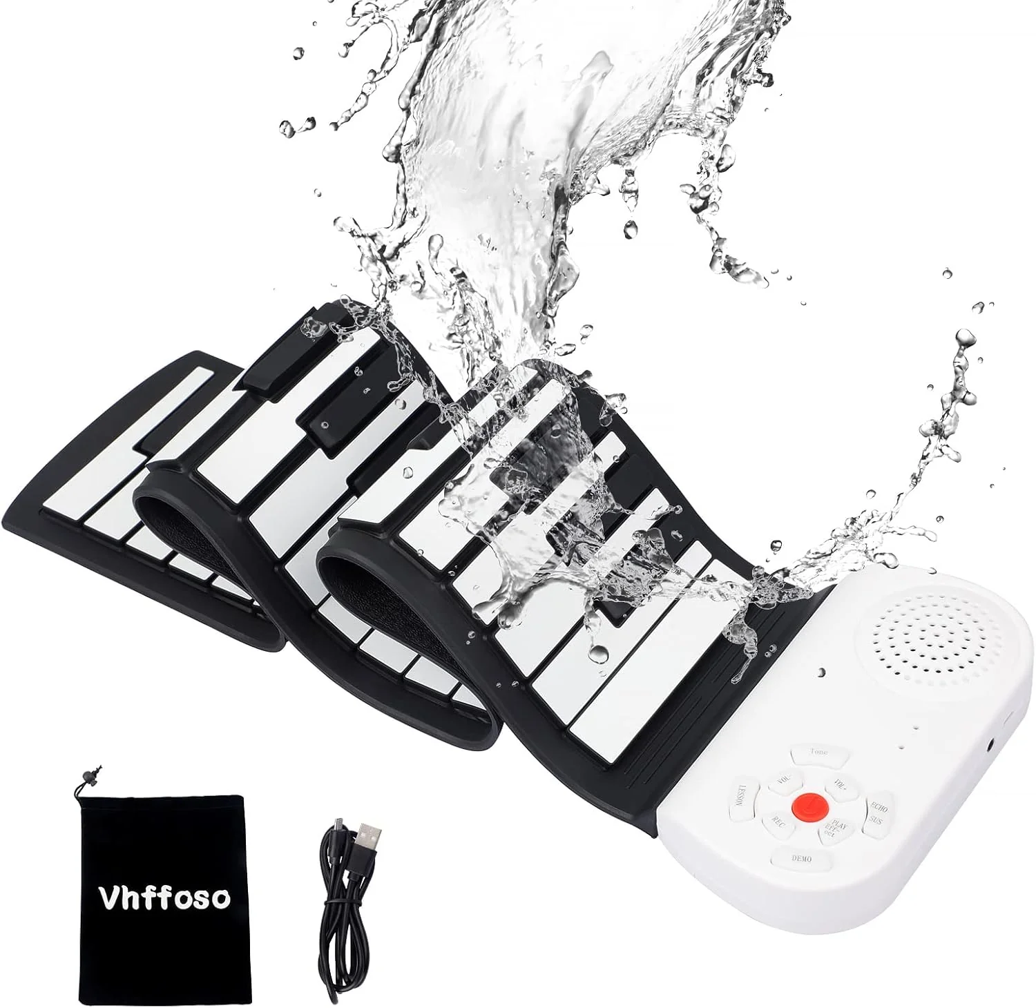 Portable Piano Keyboard Roll Up