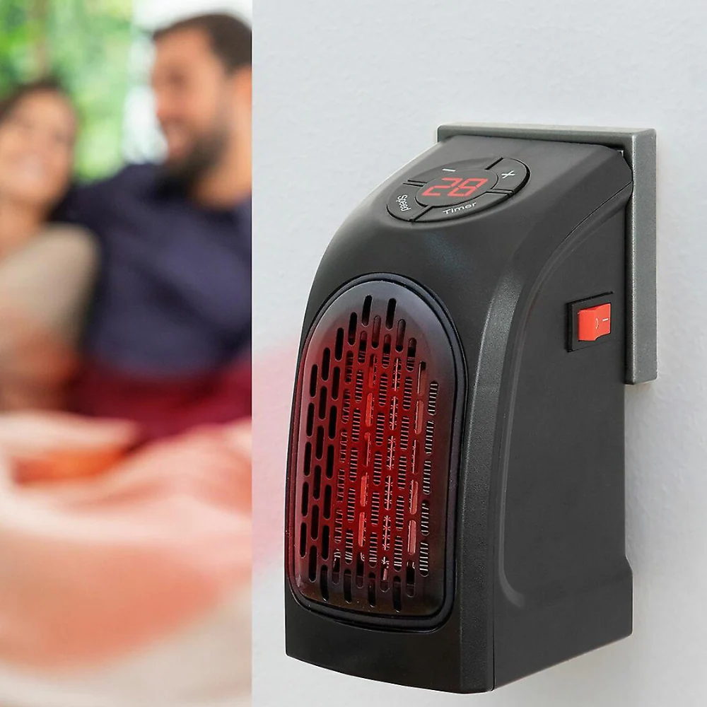 Portable Plug-In Electric Fan Heater with Thermostat - Image 2