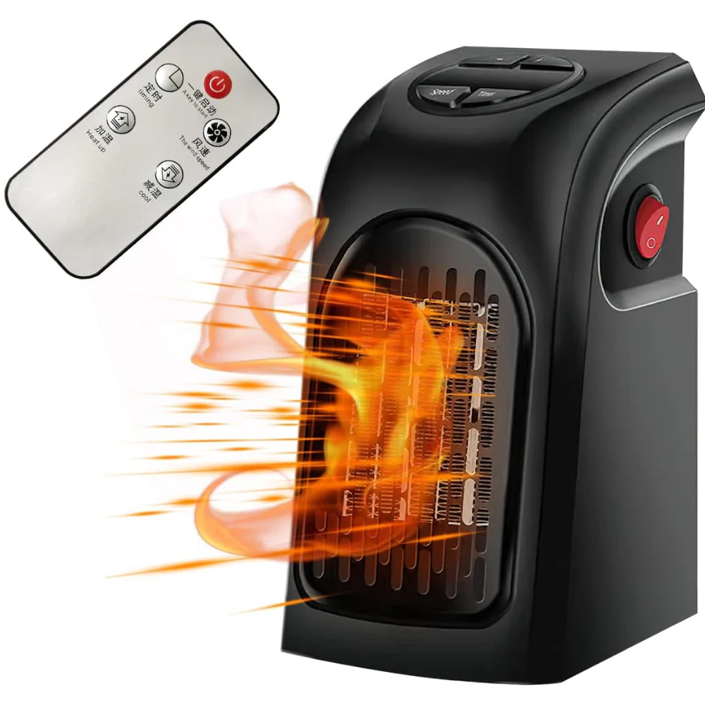 Portable Plug-In Electric Fan Heater with Thermostat - Image 7