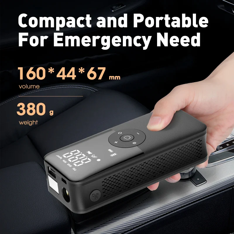 Portable Tire Inflator with Rechargeable Battery - Image 2