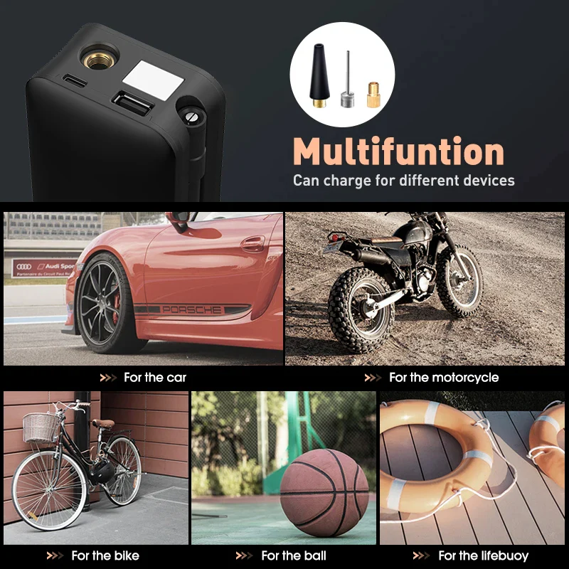 Portable Tire Inflator with Rechargeable Battery - Image 4