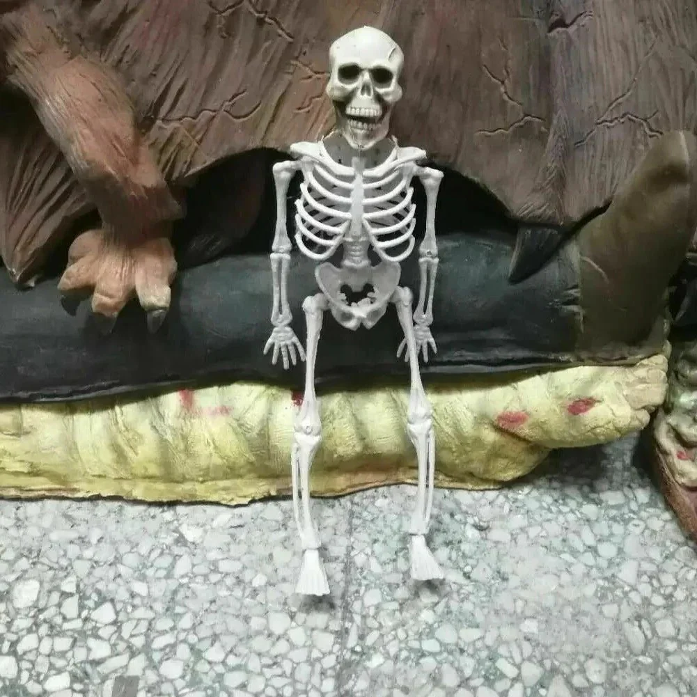 Poseable Skeleton - Creepy Halloween Skeleton Decorations - Image 3