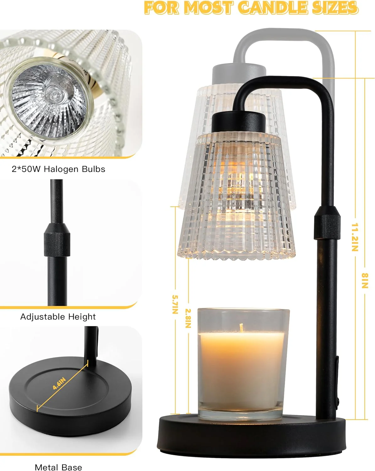 Dimmable Candle Lamp Warmer - Image 2