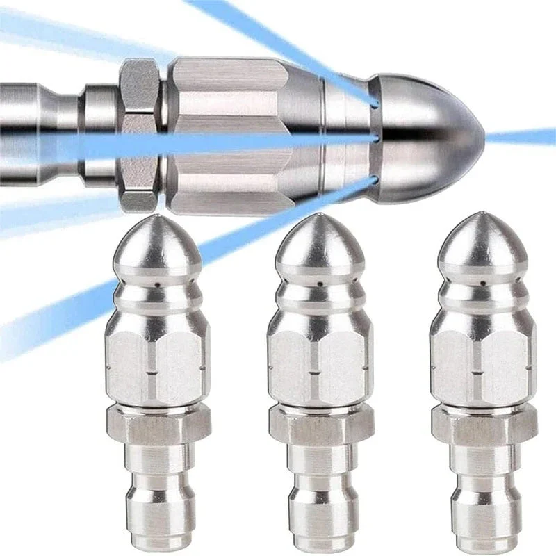 Pressure Washer Sewer Jetter Nozzle with 1/4'' Quickly Connector - Image 2