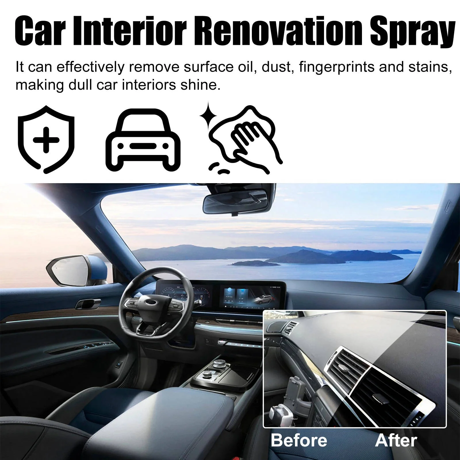 Professional Car Interior Cleaner Set of 3 - Image 2