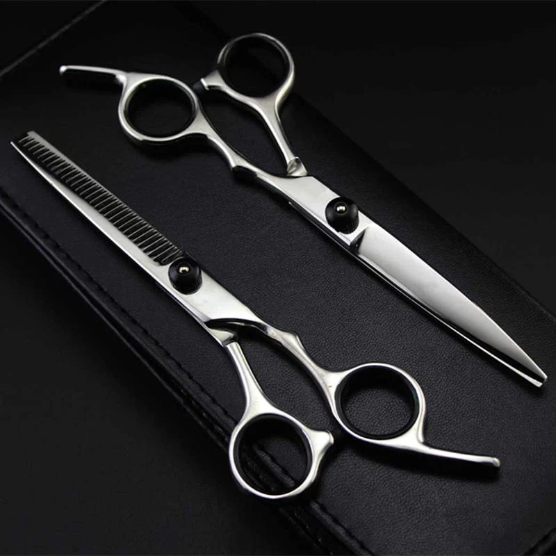 Professional Japan 4cr 6 Inch Hair Cutting Scissors Set - Image 3
