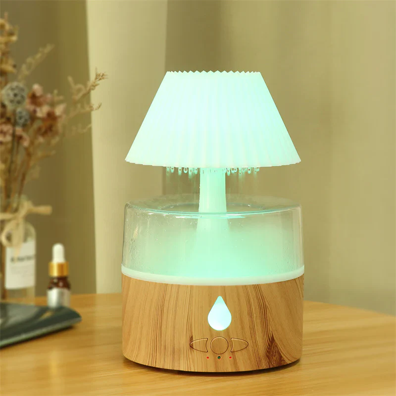 Rain Cloud Humidifier - Cool Mist Aromatherapy Diffuser, USB-Powered with Night Light - Image 5