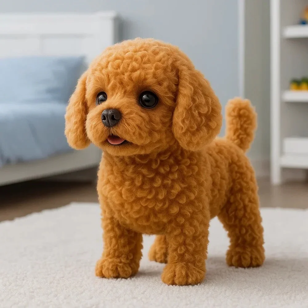 Realistic Interactive Plush Puppy Toy - Image 3