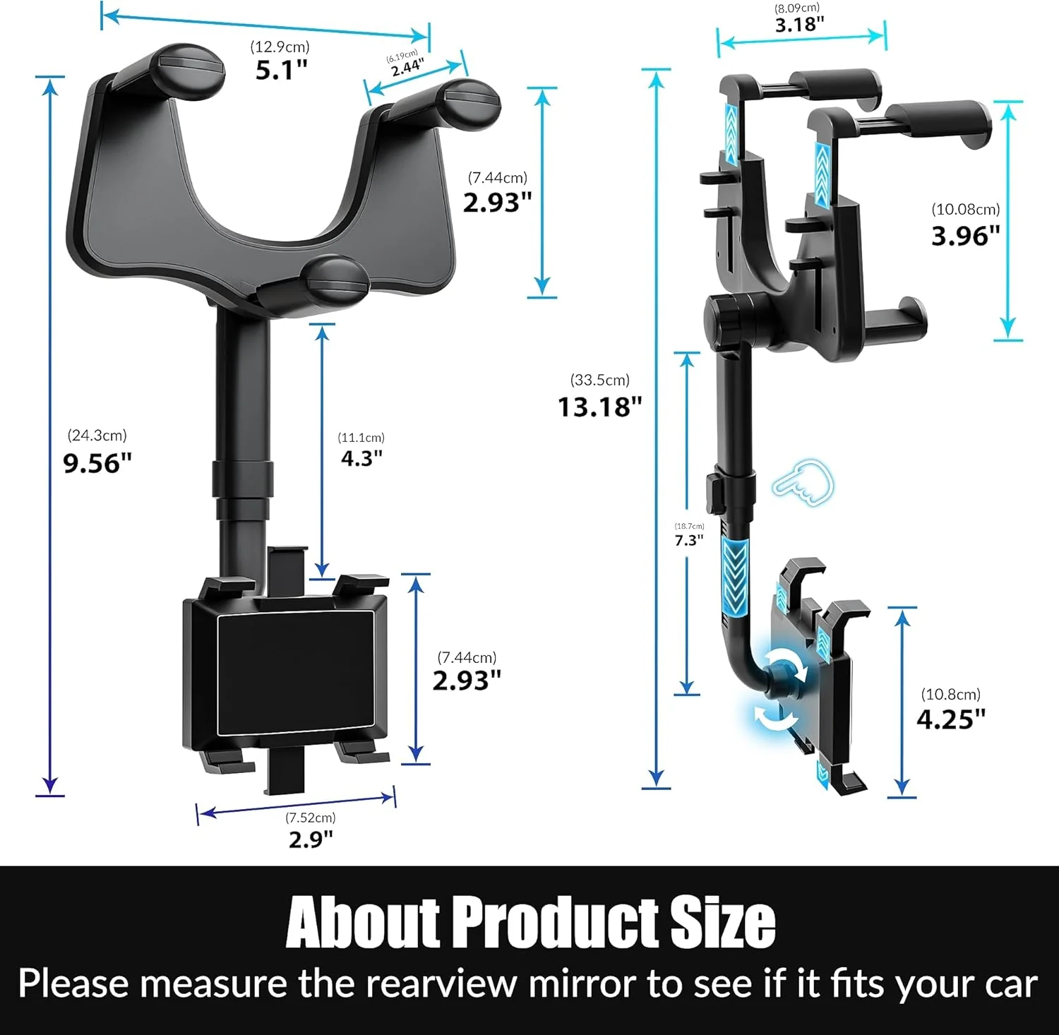 Rearview Mirror Phone Holder - Image 8