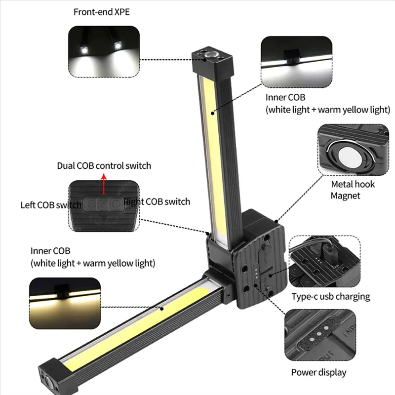 Rechargeable COB LED Work Light - Image 2