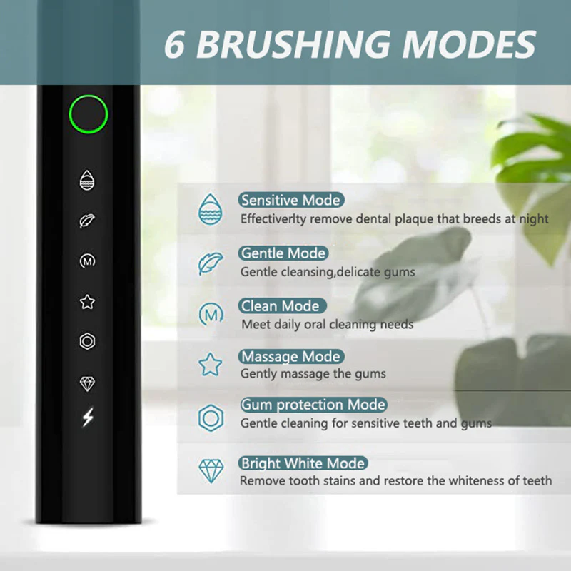 Rechargeable Ultrasonic Electric Toothbrush - Image 6