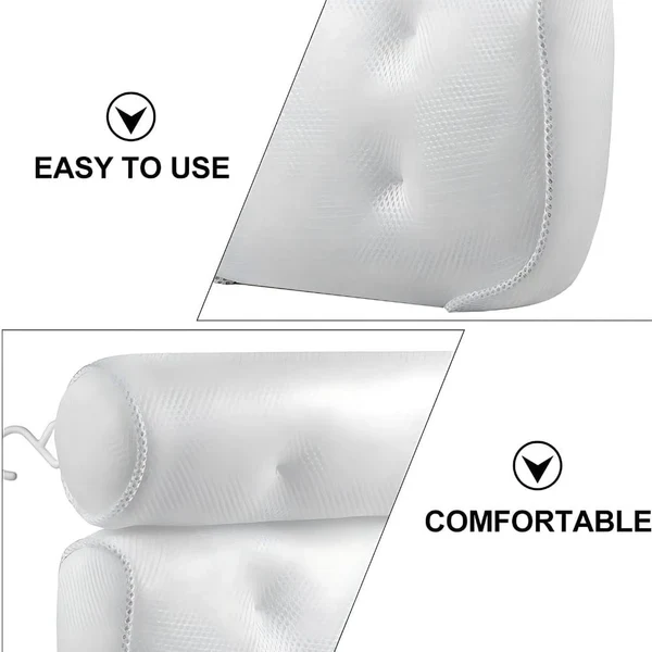 Relaxing Bath Cushion Headrest Back Pillow for Bathtub - Image 2