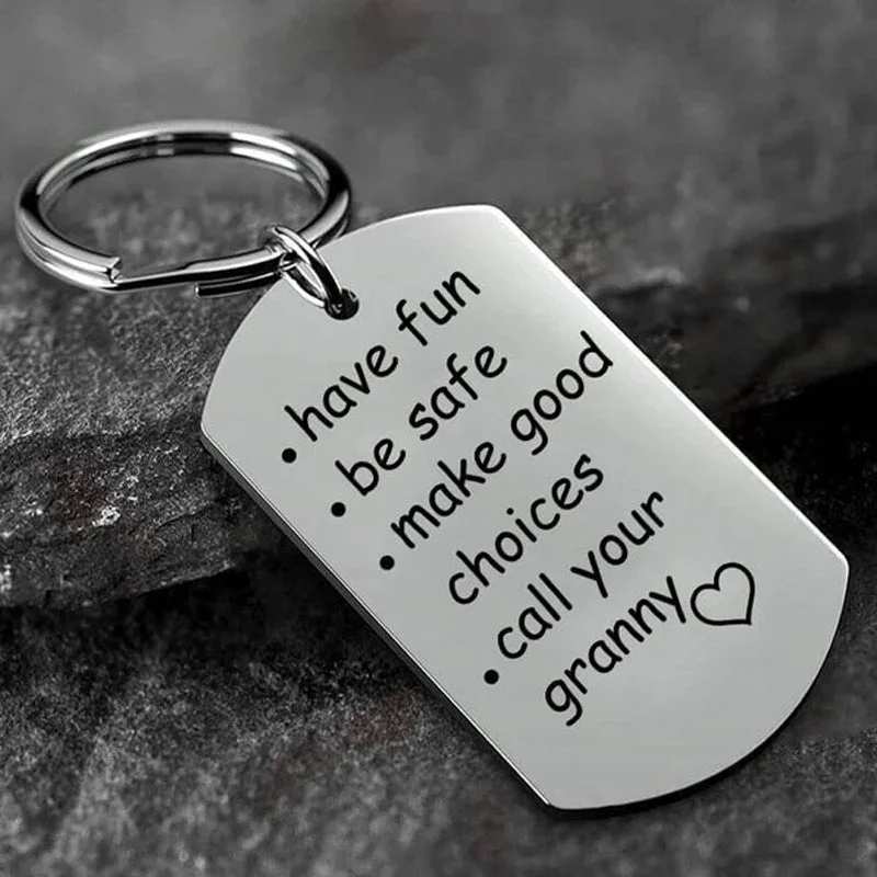 Reminder to Do Things Stainless Steel Keychain - Image 5