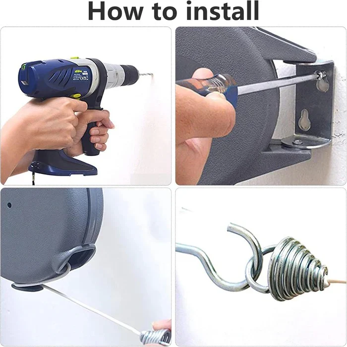 Retractable Washing Line with Swivel Wall Mount - Image 5