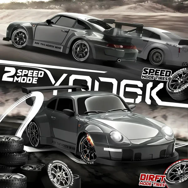 Retro Drift Master – 4WD RC Car with LED Lights - Image 8