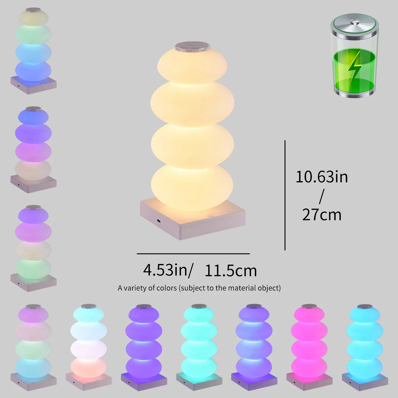 RGB LED Bedside Lamp with Touch Control - Image 7