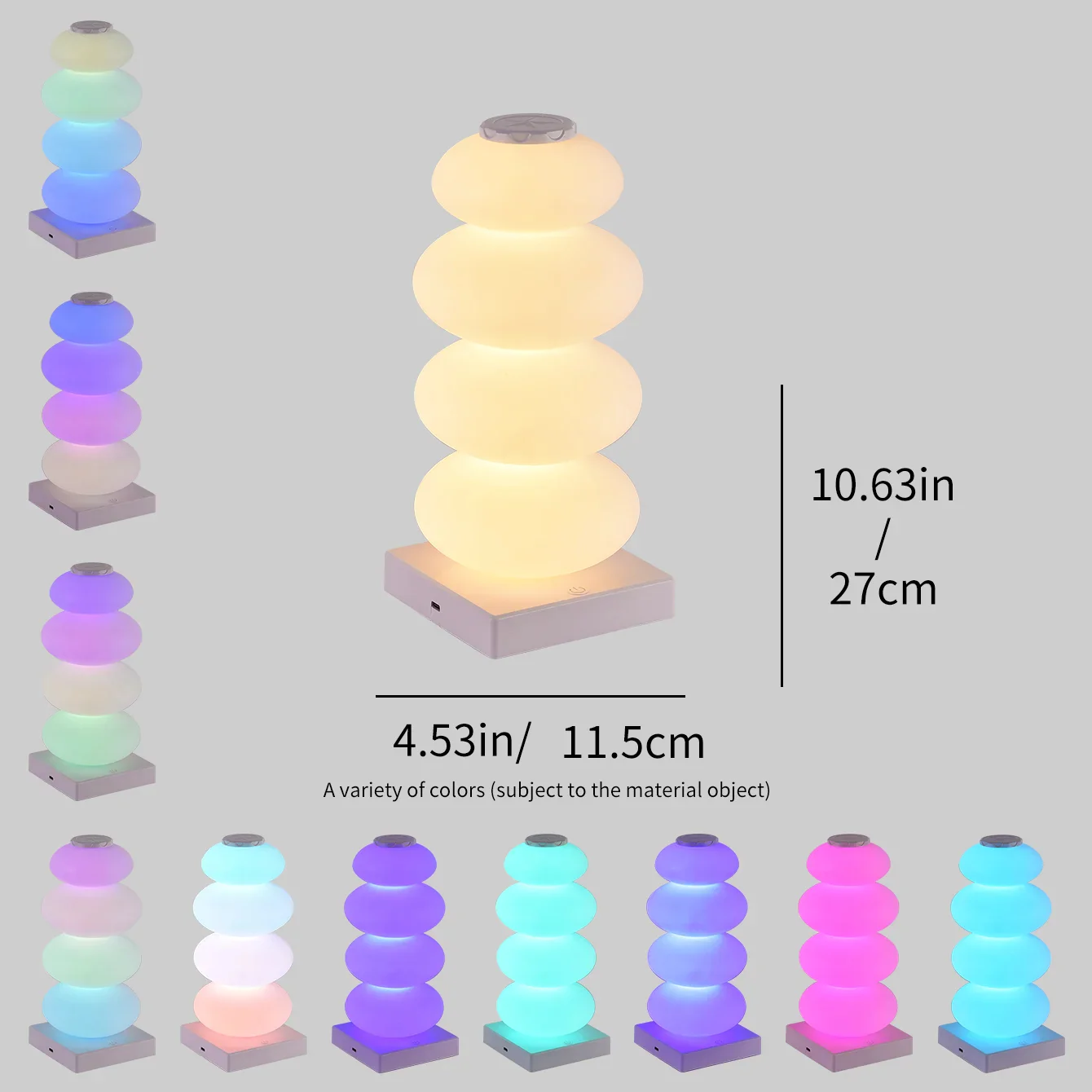 RGB LED Bedside Lamp with Touch Control - Image 8