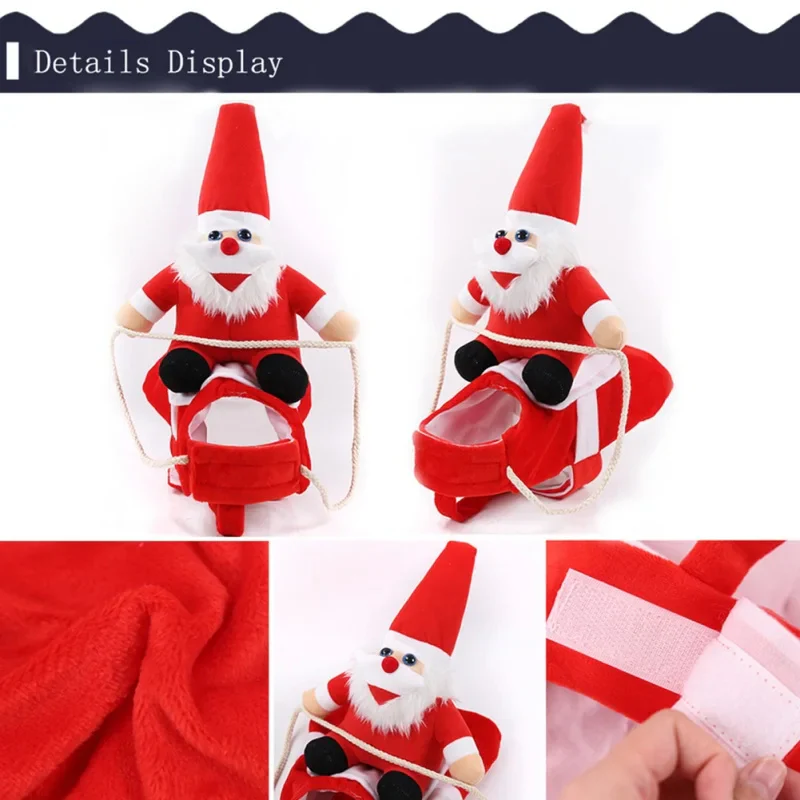 Santa Riding Dog Christmas Costume - Image 2