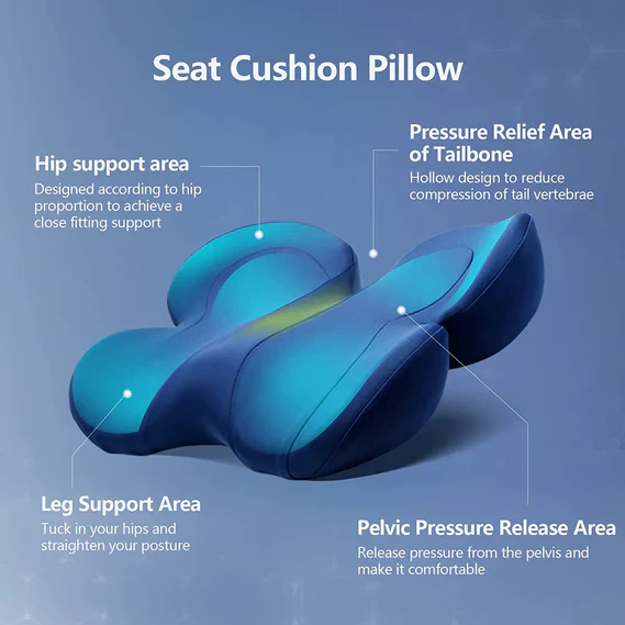 Seat Cushion for Tailbone Pain and Pressure Relief - Image 2