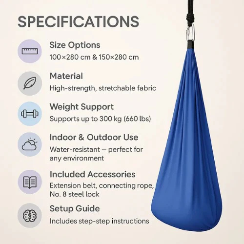 Sensory Autism Therapy Swing Indoor and Outdoor Hammock - Image 7