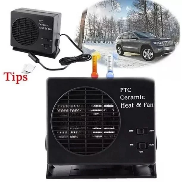 Car Heater 150W 300W 12V Ceramic Car Fan Heater - Image 3