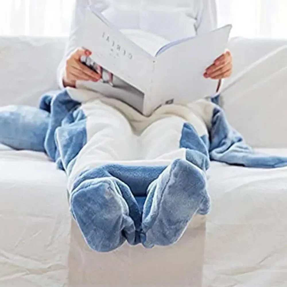 Shark Fleece Hooded Blanket - Image 2