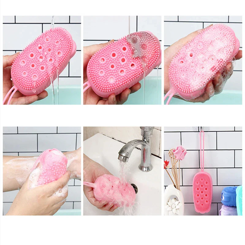Silicone Body Scrubber with Soap Dispenser - Image 2