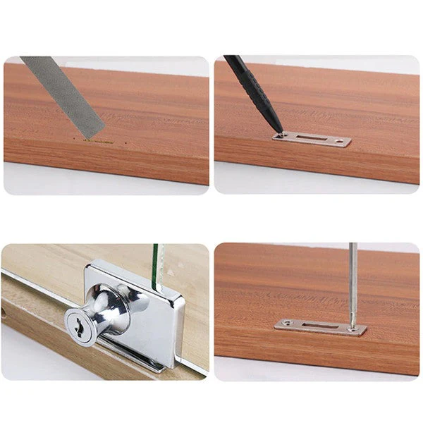 Single Glass Lock Furniture Hardware - Image 4