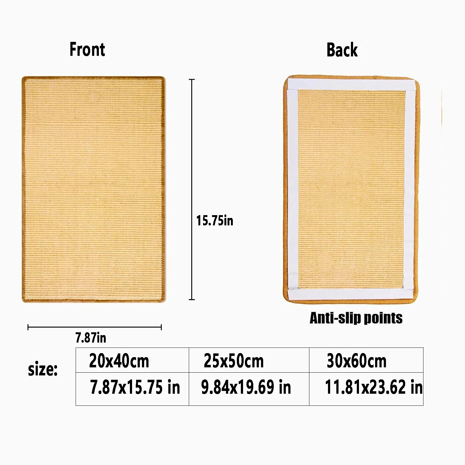 Sisal Cat Scratcher Board Mat for Furniture and Play - Image 3