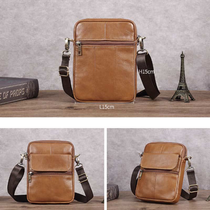 Small Shoulder Bag Made Of Leather For Men - Image 11