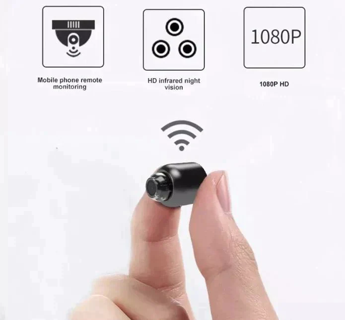 Small WiFi Security Camera Night Vision Wireless HD Kids Pet Safety Monitoring - Image 2