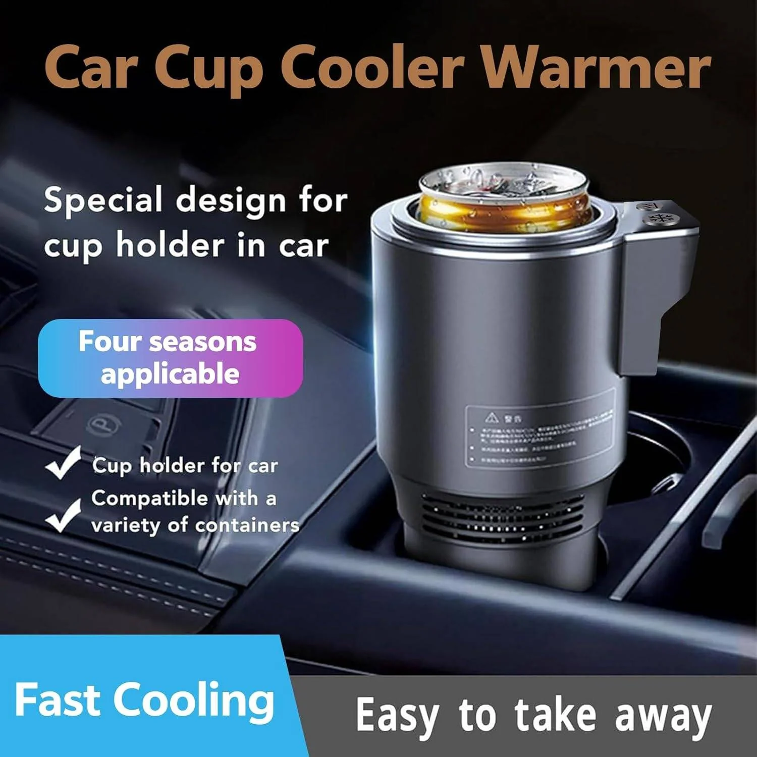 Smart Cold and Warm Car Cup Holder - Image 3
