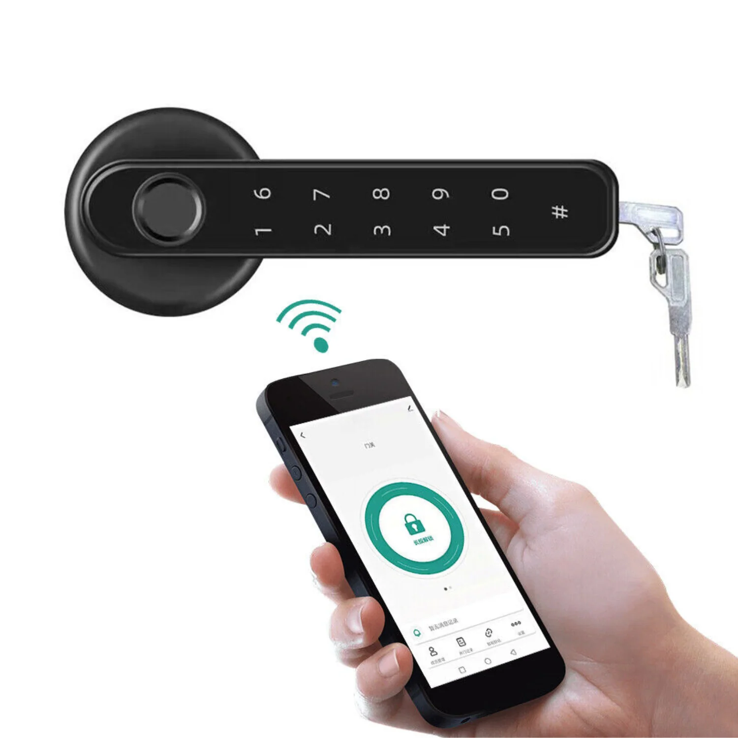 Smart Electronic Mobile App Controlled Bluetooth Fingerprint Door Lock - Image 2