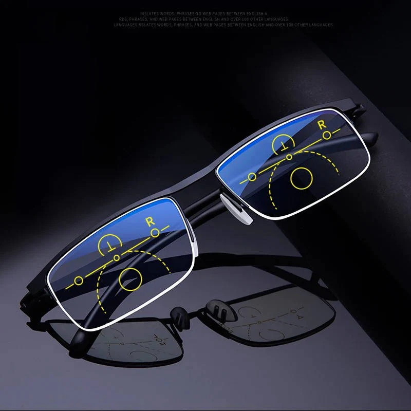 Smart German Progressive Glasses – Multifocal Intelligent Reading & Distance Eyewear
