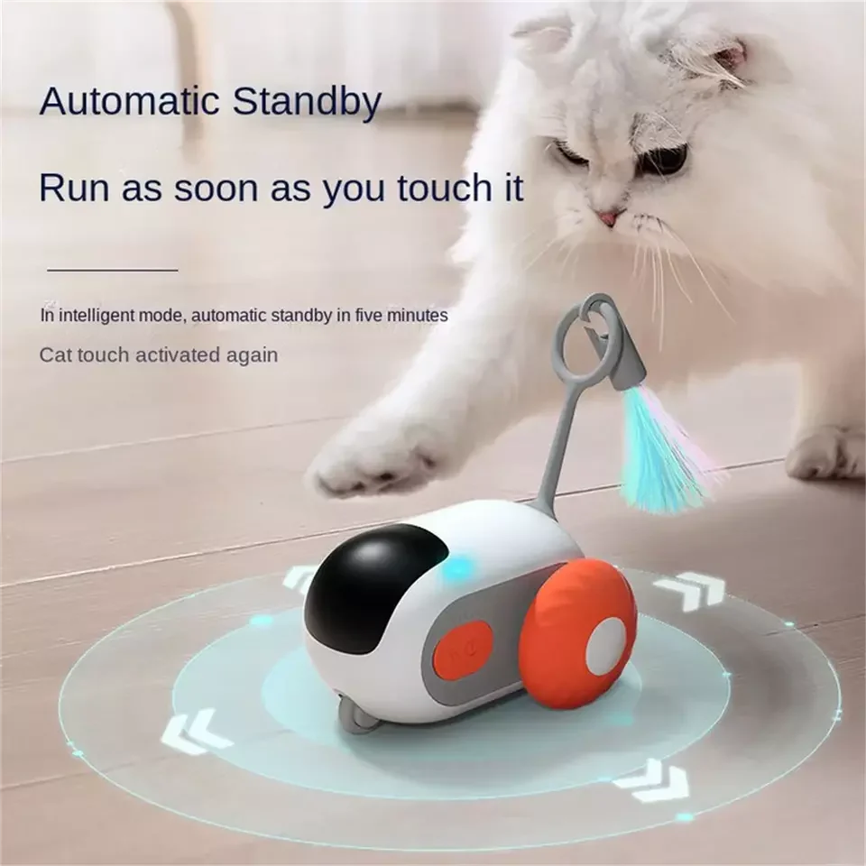 Smart Pet Sports Car Toy - Remote Control Interactive Cat Toy USB Charging - Image 5