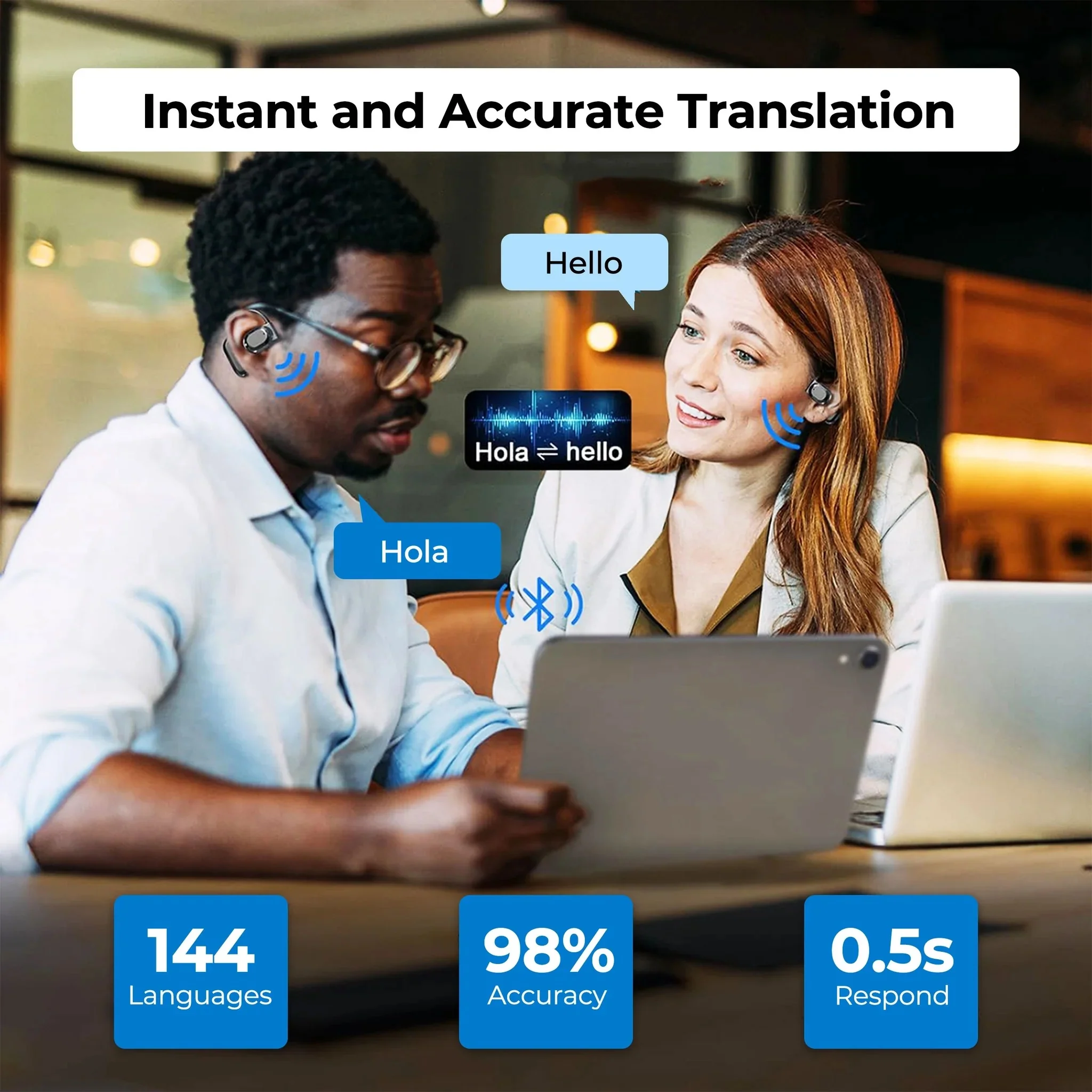 Smart Translation Earbuds - Image 3